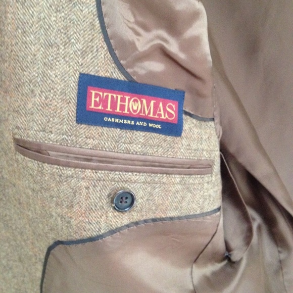 Brooks Brothers Men's Mens Brown Wool/Cashmere Blazer Jacket 38R Three 3 Buttons - Picture 8 of 16